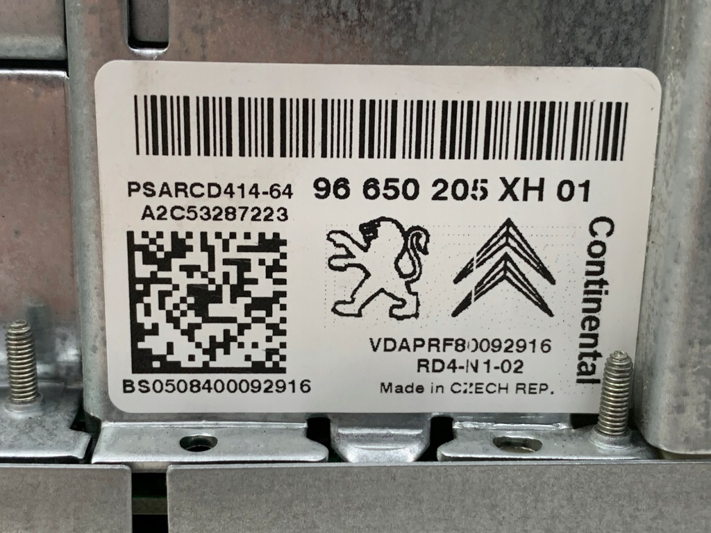 фото №4, Peugeot 308 радіо 96650205xh