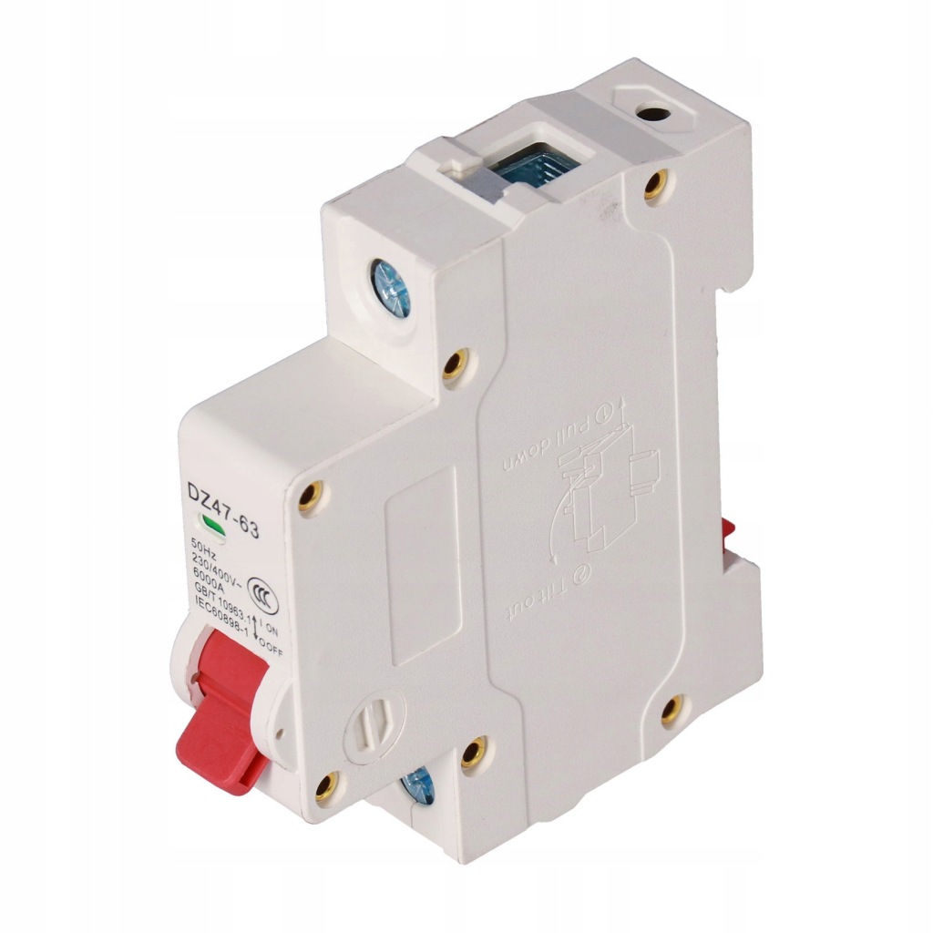Вимикач 1p mini air switch mcb przeciążenie Київ