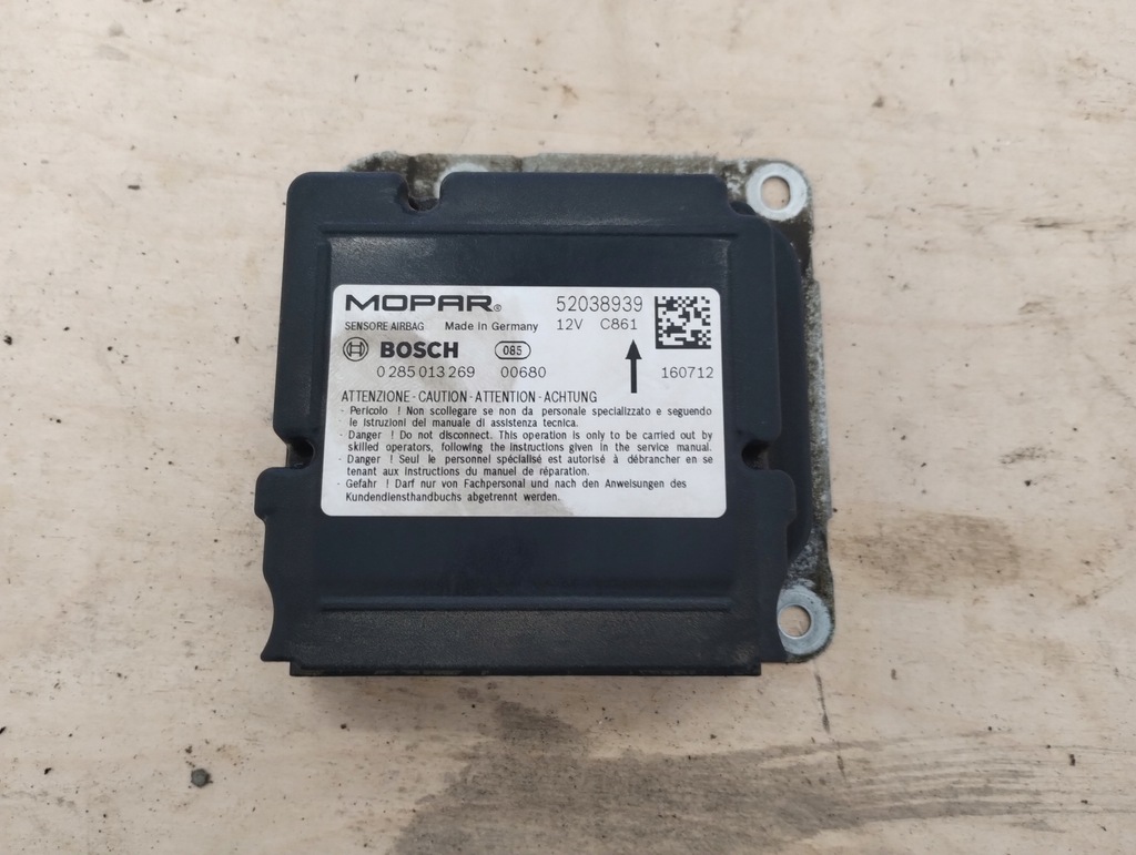 фото №1, Блок управления модуль датчик подушка безопасности подушек jeep renegade usa 2015