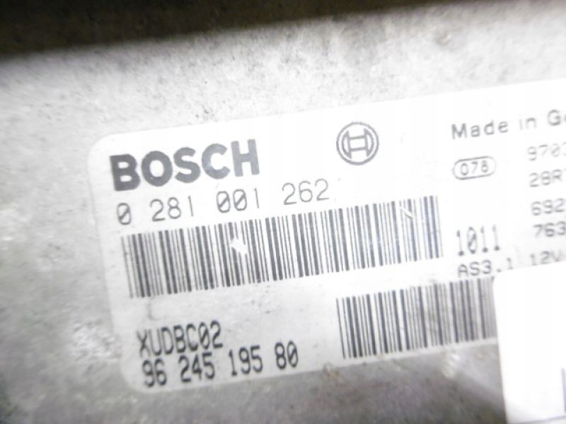 фото №4, Peugeot 406 бортовой компьютер 1,9td 9624519580 0281001262