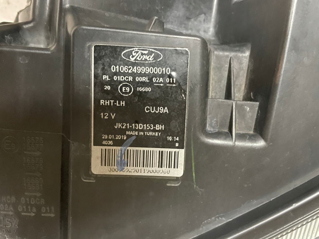 фото №9, Ford transit custom lift bi-xenon лампа левая kompl