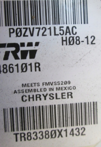 фото №11, Chrysler town country pas левый правый ii iii ряд dodge grand caravan задняя