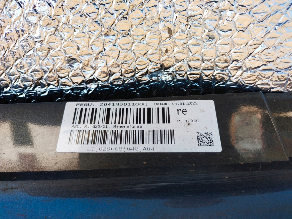 фото №7, Bmw g20 g21 молдинг порог правая