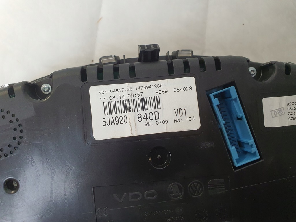 фото №5, Лічильник приладова панель прилади skoda rapid 5ja920840d