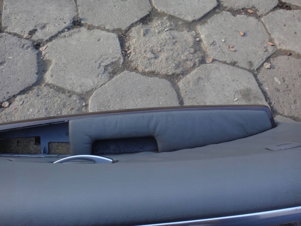 Оббивка дверей карта передні  передній лівий ліва bmw e65 e66 сіра сіра шкіра Недорого