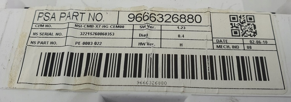 фото №5, Счетчик citroen c5 iii x7 hdi 9666326880 europa