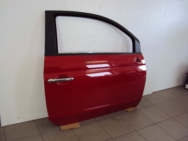 фото №2, Двері правий перед повний fiat 500 2007- rosso