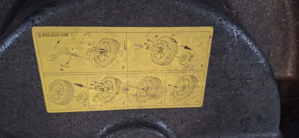 фото №8, Vw phaeton пенопласт вкладка багажника абсорбер запасное 3d0863470f