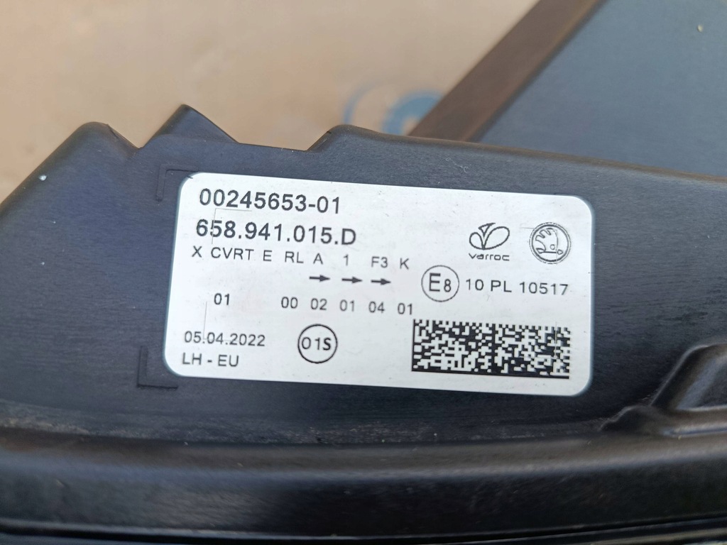 фото №16, Лампа фара левая перед передняя skoda kamiq full led 658941015d europa