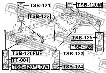 фото №3, Подушка febest do toyota land cruiser 3.0 d4d