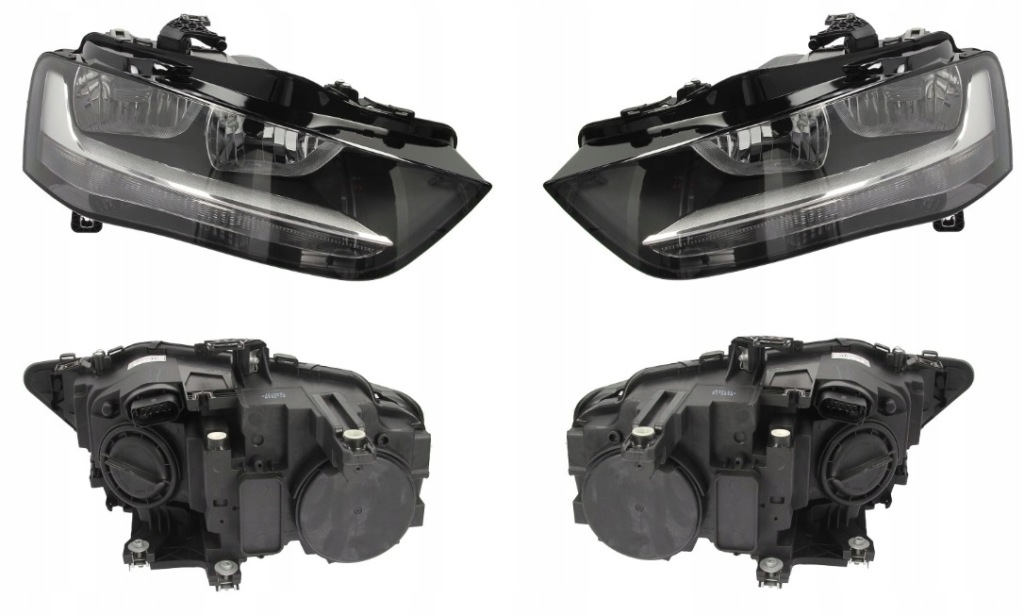 фото №1, Фара лампа h7+h7 audi a4 b8 s4 2011-2015 левая + правая 2 szt. tyc