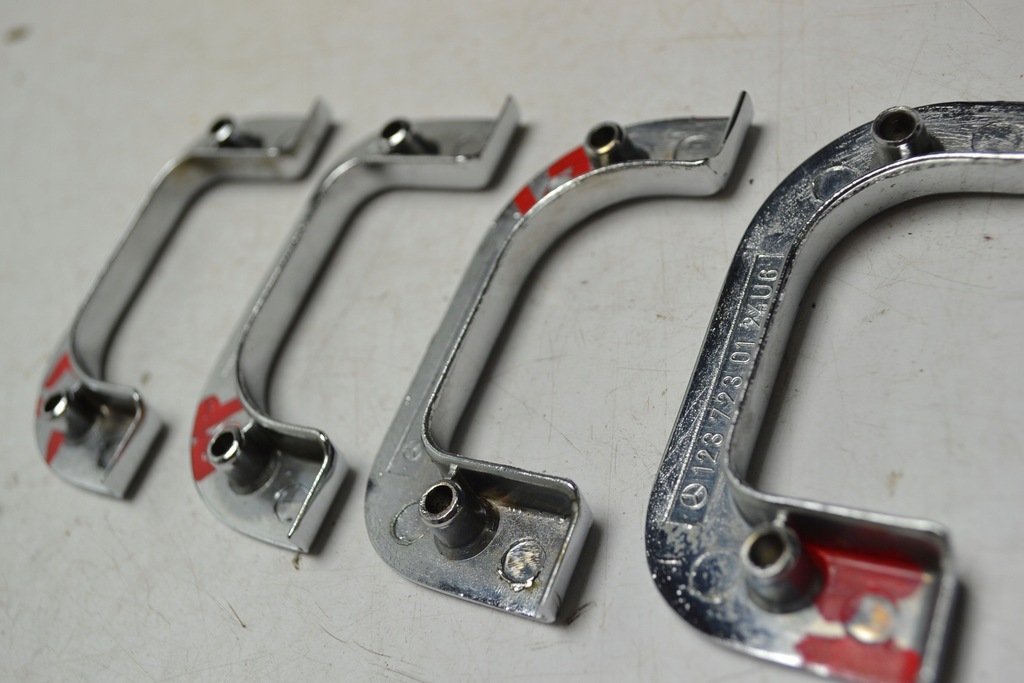 фото №6, Mercedes w123 w126 захист рамки замки двері хром