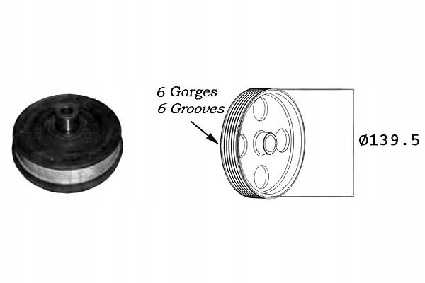 фото №8, Sasic 2156019 шкив, wał коленчатый