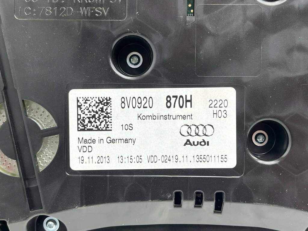 фото №13, Audi a3 s3 8v 2014 счетчик / спидометр