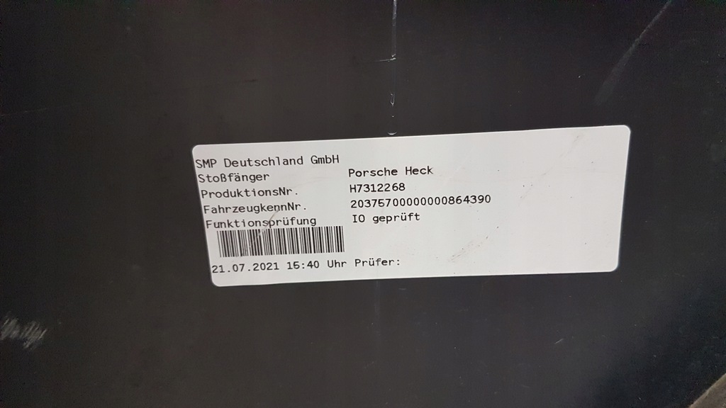 фото №15, Бампер задняя задний диффузор pdc porsche taycan 9j0