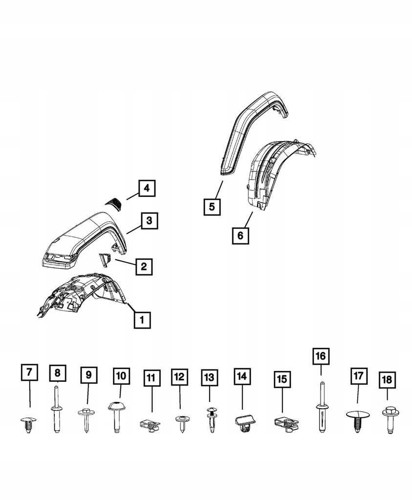 фото №1, Расширитель правое wrangler jl sahara rubicon eulak
