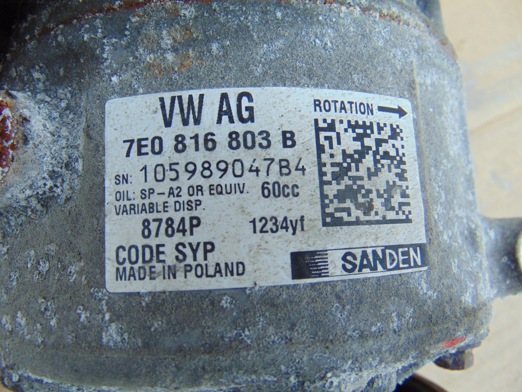 фото №7, Компресор кондиціонера vw transporter t6 2.0tdi eu