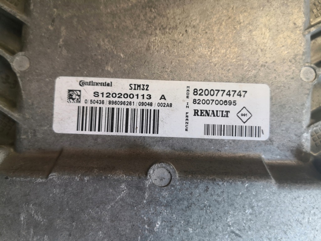 фото №3, Бортовой компьютер двигателя renault twingo ii 8200774747