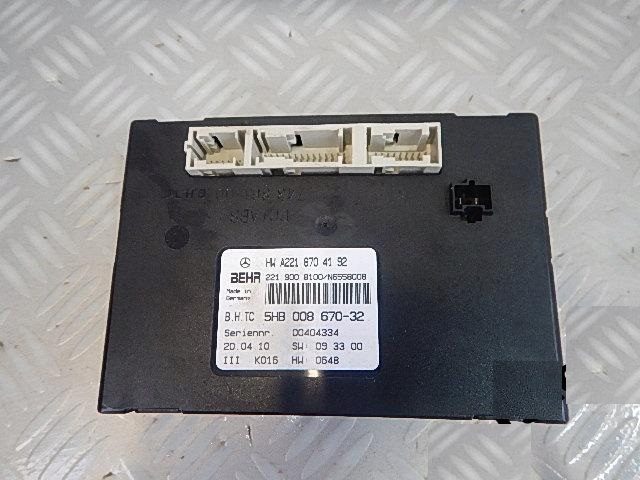 фото №1, Mercedes s klasa w221 lift блок керування обігрівача