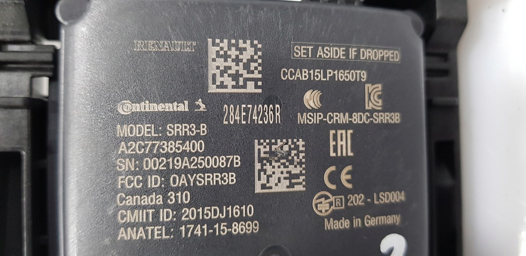 фото №3, Renault espace v радар датчик датчик 284e74236r