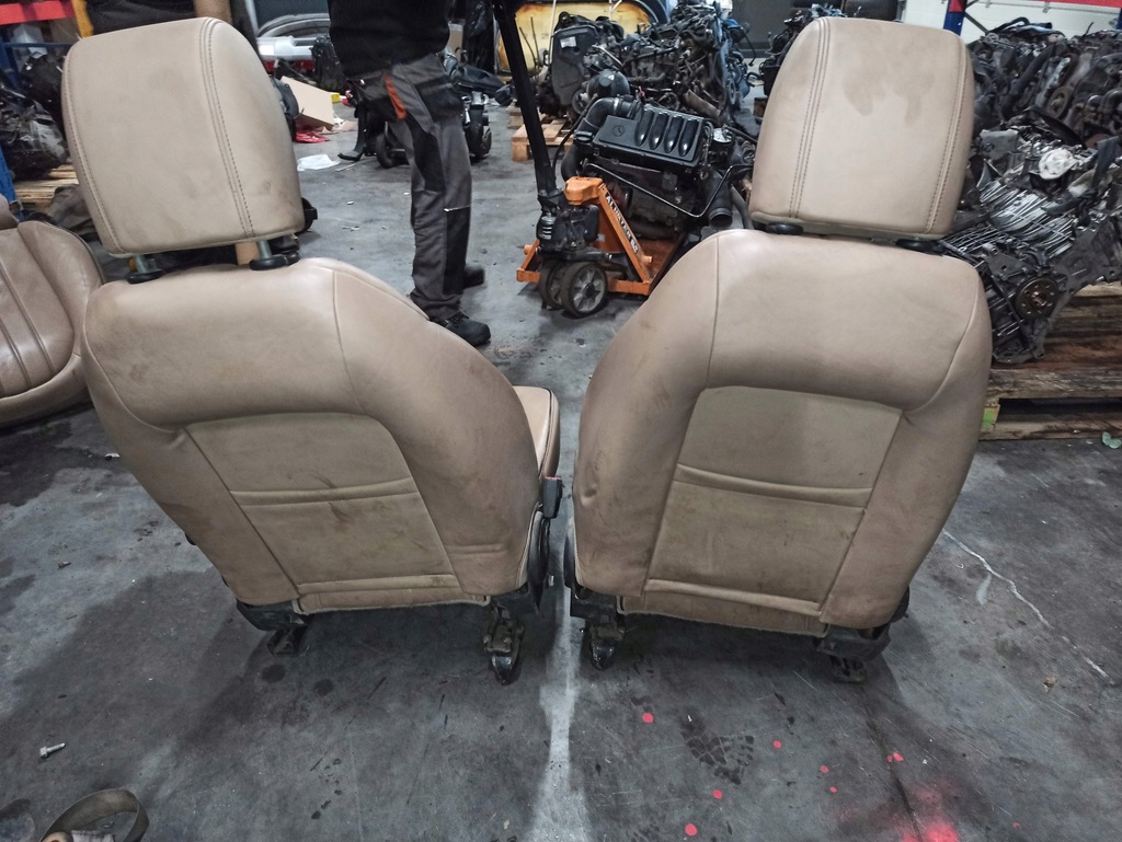 фото №15, Lancia delta iii комплект сидений заднее сиденье обшивки сиденья кожа beż budyń