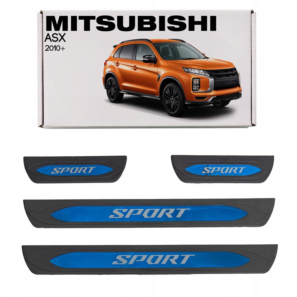 фото №1, Mitsubishi asx 2010- внутреннее накладки пороговые abs