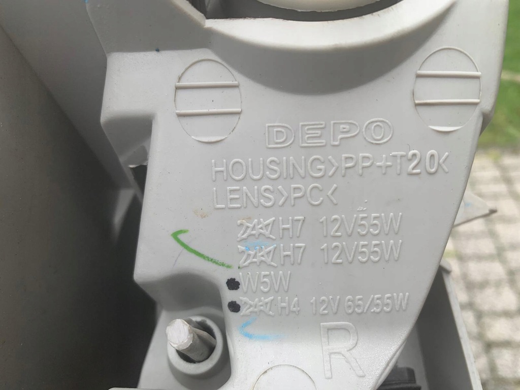 фото №8, Лампа права перед mercedes w170 замінник depo