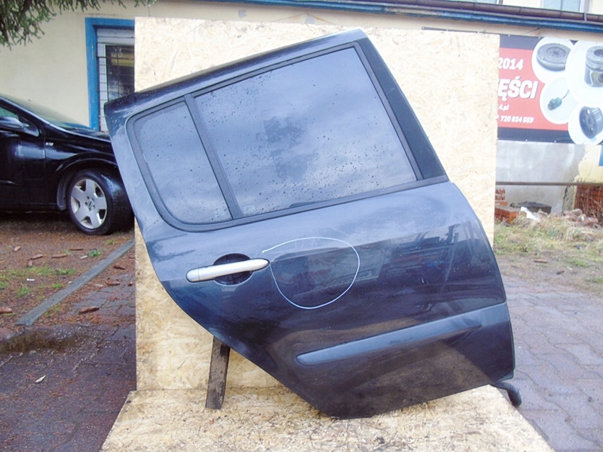 фото №1, Дверь правый задняя nv676 renault modus 2007 чёрный стекло