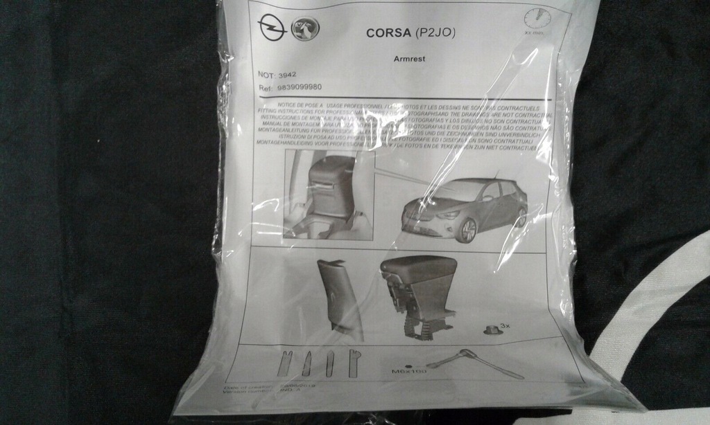 фото №7, Оригінальний opel оригінальний номер підлокітник do opel corsa f