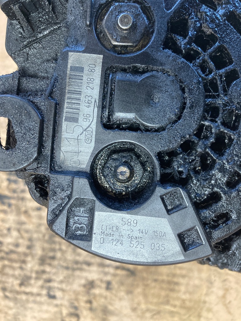 фото №6, Peugeot 307 1.6 генератор 0124525035 9646321880