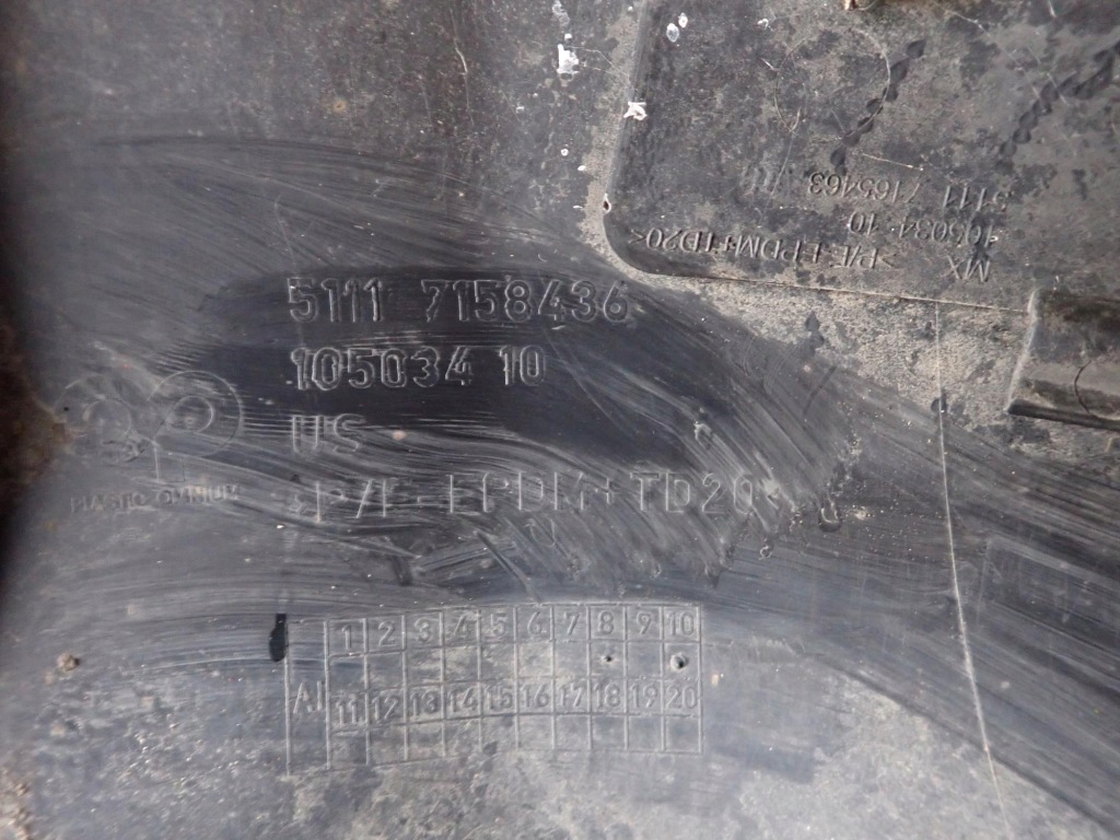 фото №8, Bmw x5 e70 06-10 dół накладка спойлер бампер перед передний pdc