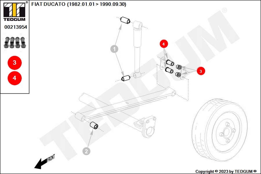 фото №10, Tedgum 00213954 подшипниковый узел, рессора рессорный