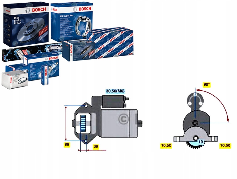 Купить Bosch стартер 12v 2 1kw ford mondeo 3 trans