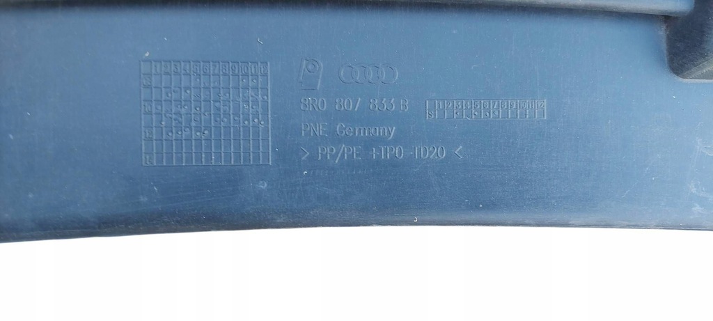 фото №8, Audi q5 8r спойлер накладка бампера задняя s-line 8r0807833b