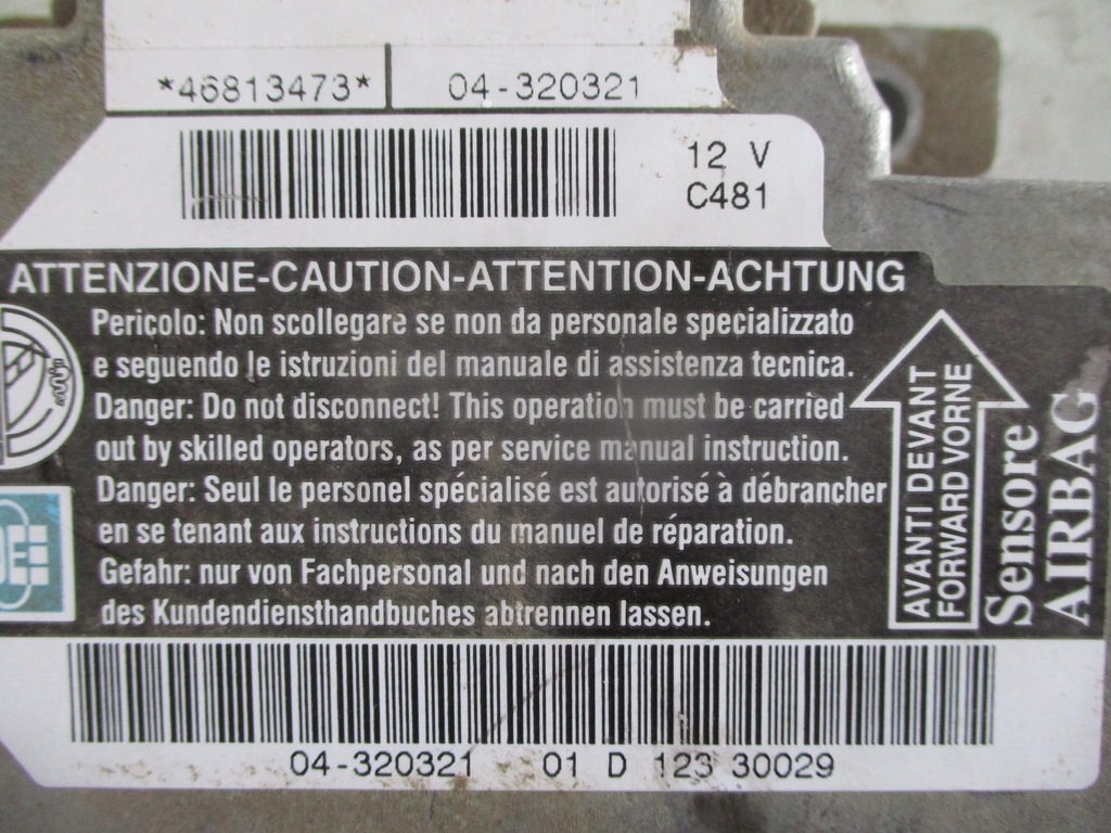 фото №3, Alfa 147 модуль подушек датчик