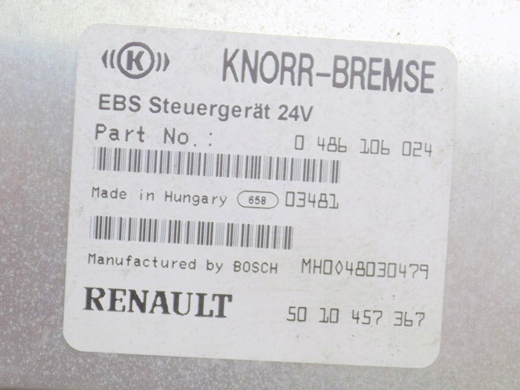 фото №4, Renault premium 420dci 04r блок керування 0486106024