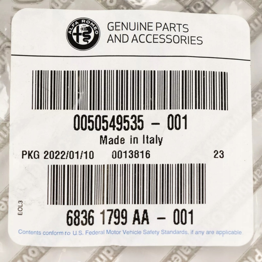 Направляющая бампера передний lw alfa stelvio оригинальный номер с Разборки