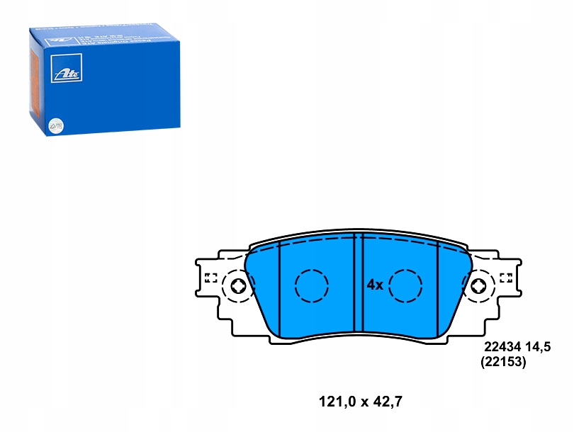фото №1, Тормозные колодки тормозные задняя lexus es nx rx ux toyota camry c-hr corolla rav