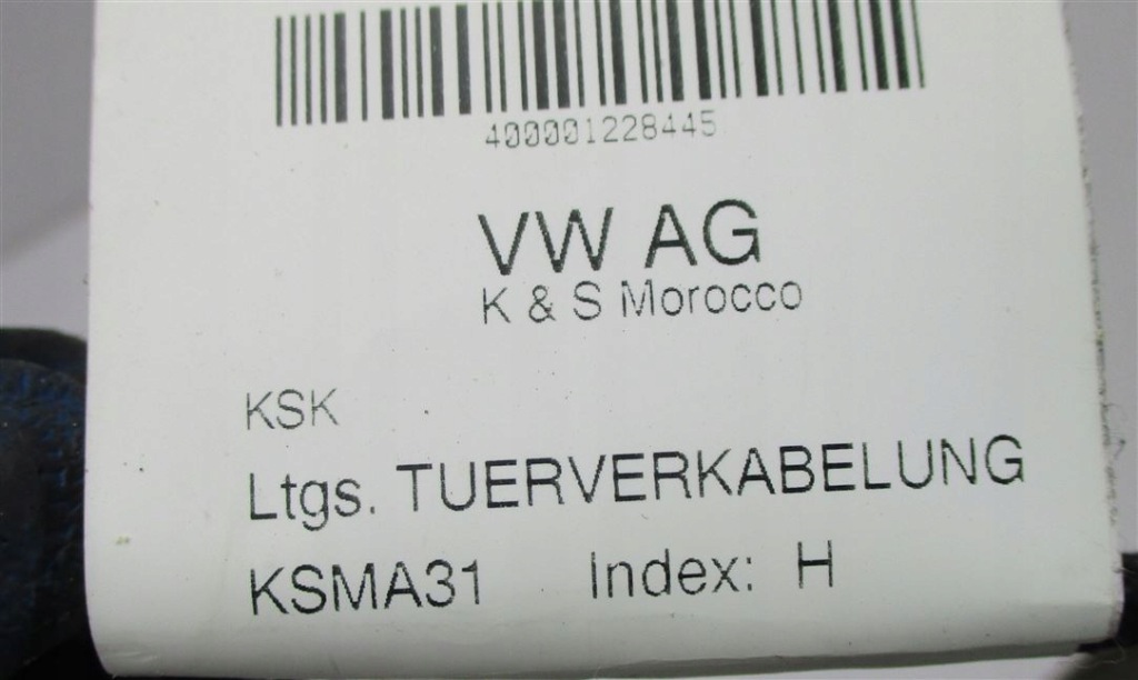 фото №5, Джгут електропроводка двері лівий задня vw up 2g0970136