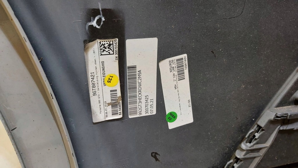 фото №15, Бампер задняя задний накладка porsche 911 992 gt3 9gt807421f