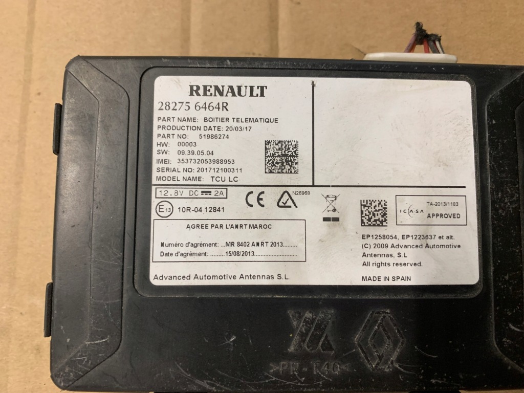 фото №2, 282756464r модуль телематика renault zoe