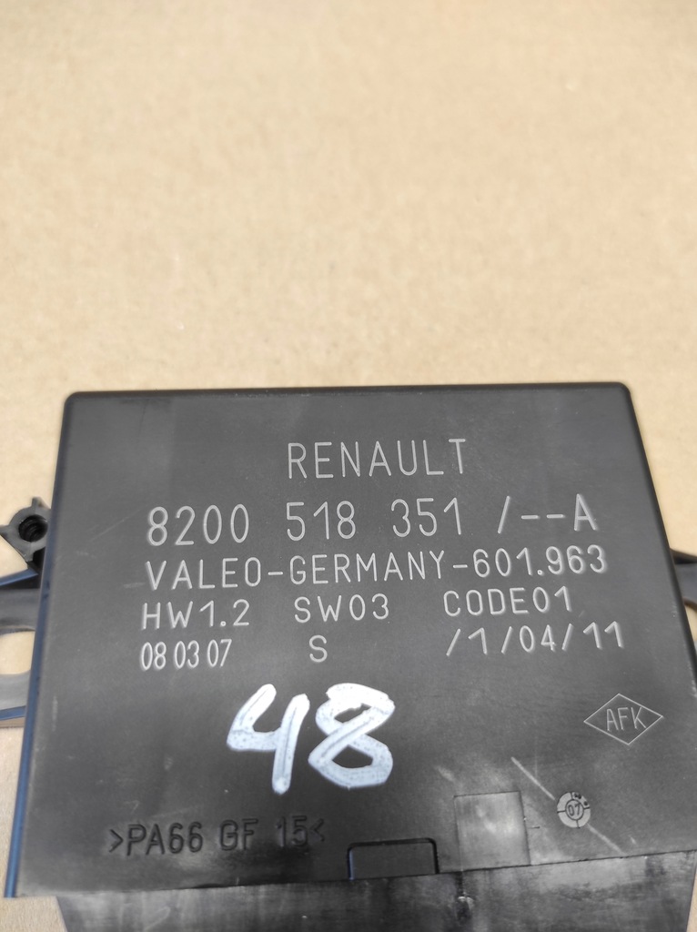 фото №4, Модуль блок управления парковки pdc renault scenic ii lift grand 8200518351