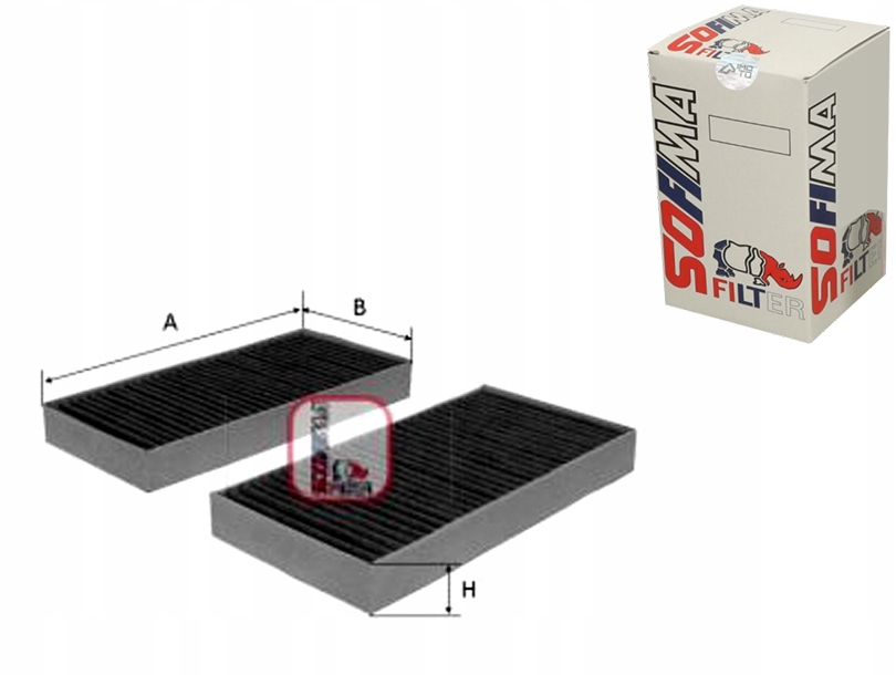 фото №1, Sofima фильтр кабины с углем alfa romeo 147 156 gt