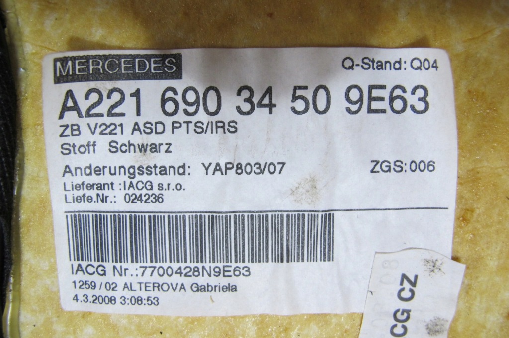 фото №9, Mercedes s-klasa w221 221 long стеля стеля панорама eu