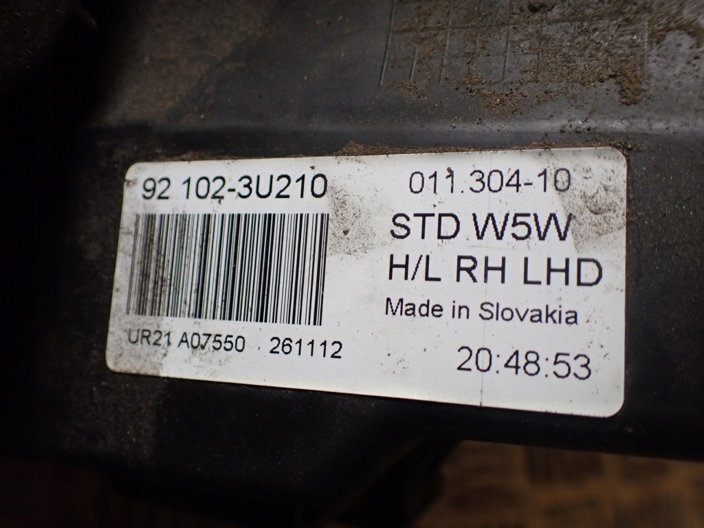 фото №8, Лампа правий перед kia sportage iii 92102-3u210 12242