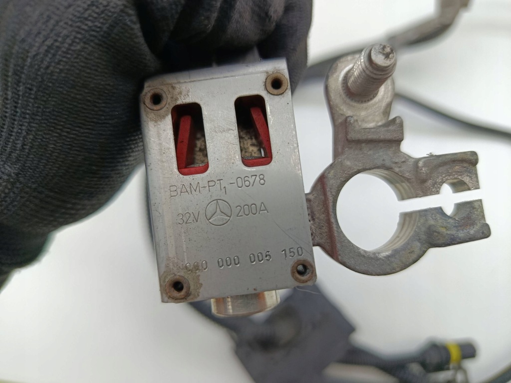 фото №4, Mercedes slk r172 w172 клемма пиротехническая плюсовая a1725403505