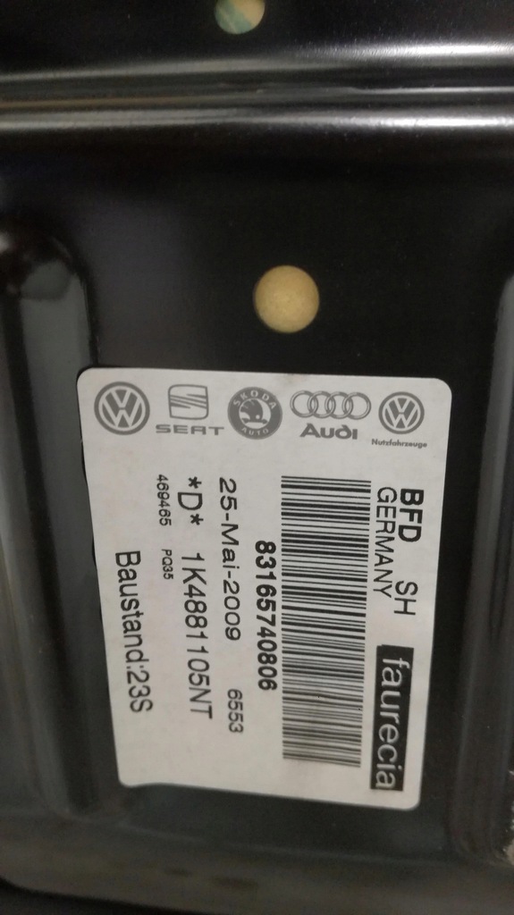 фото №13, Vw golf v 1k4 сидіння водія перед передній лівий