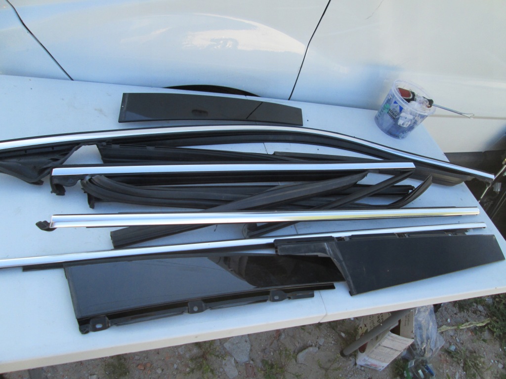 фото №1, Молдинг дверь левая перед задняя хром уплотнитель volvo xc90 ii