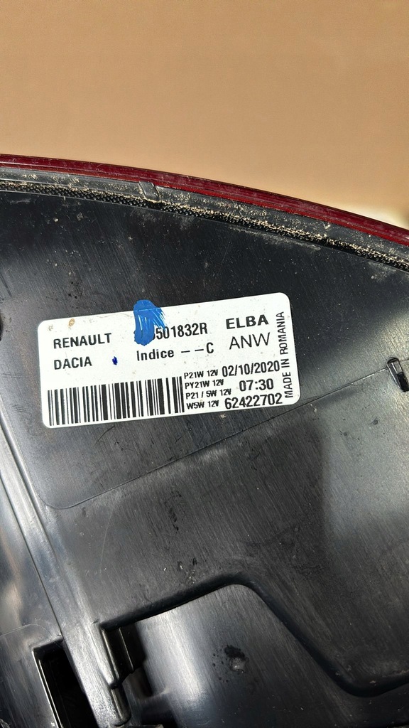 фото №13, Лампа задня dacia sandero iii stepway 265557573r 265501832r стан jak nowa