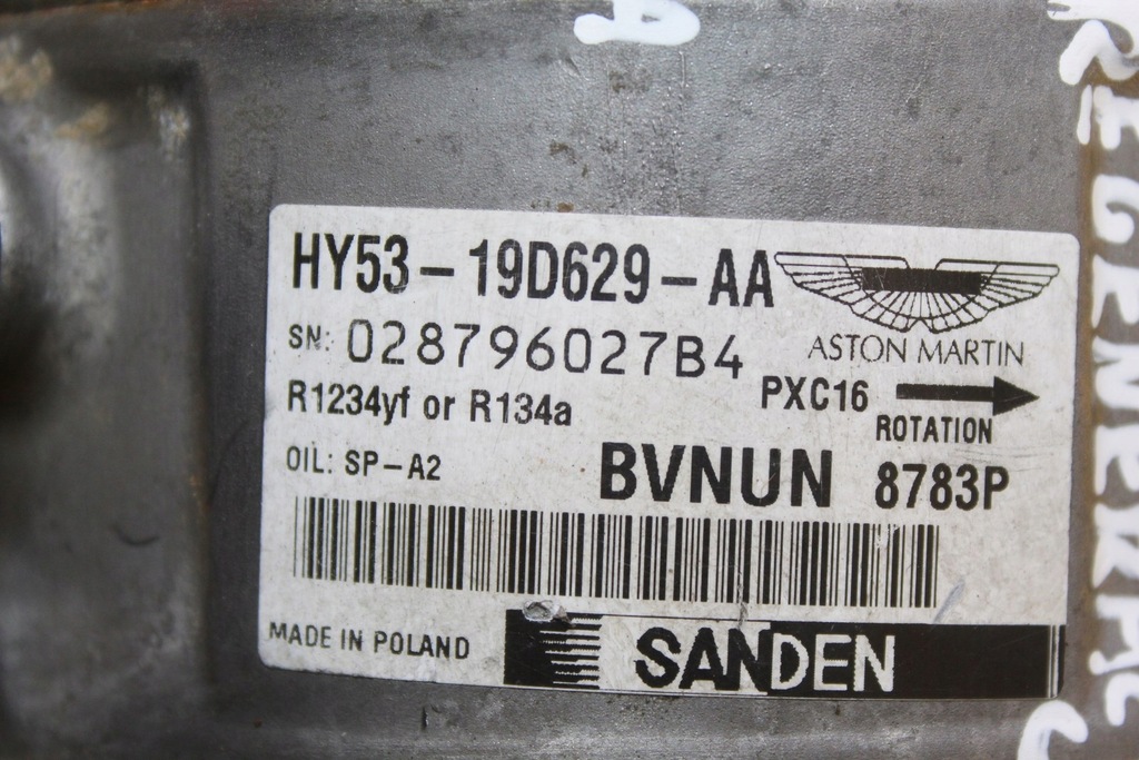 фото №10, Компресор кондиціонера aston martin 5.2 b v12 tvin turbo hy53-19d629-aa